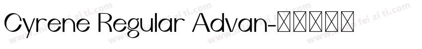 Cyrene Regular Advan字体转换